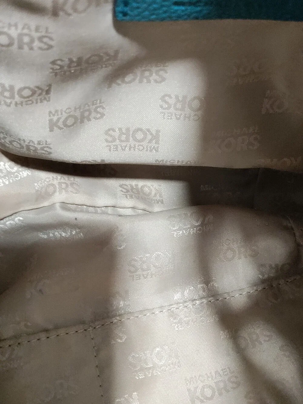 Michael Kors Teal Pebbled Leather Hobo with Gold Hardware